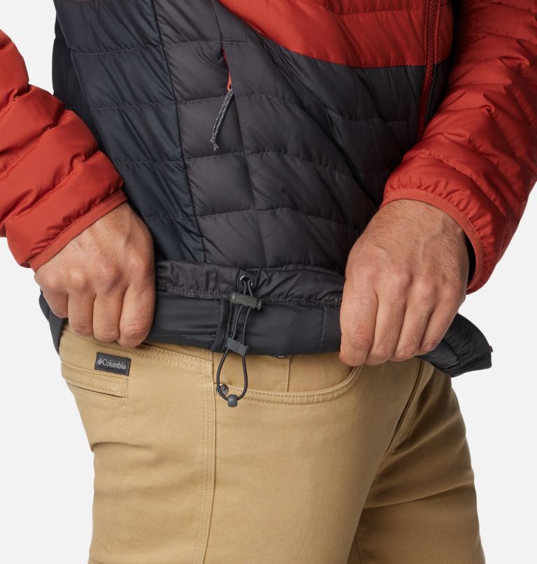 Westridge Down Jacket, Color: Shark, Warp Red, image 6