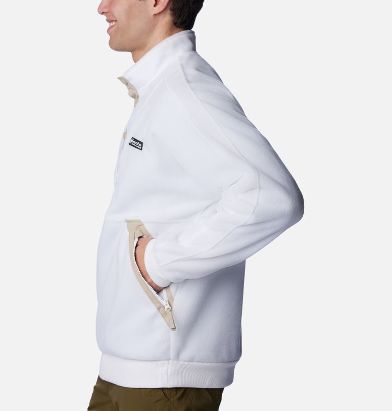 Mens white fleece on sale pullover