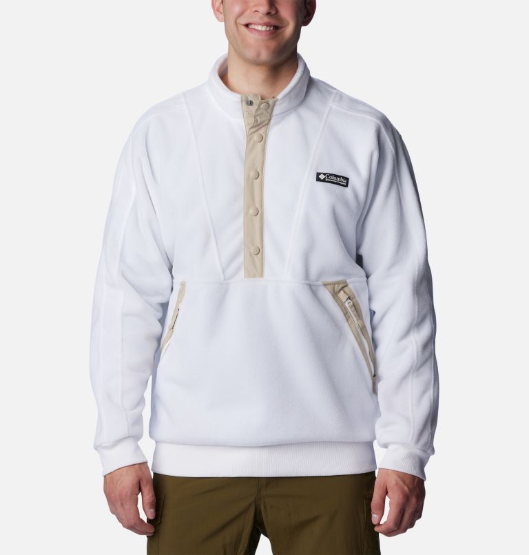 Thumbnail: Men's Wintertrainer Fleece Pullover , Color: White, image 1