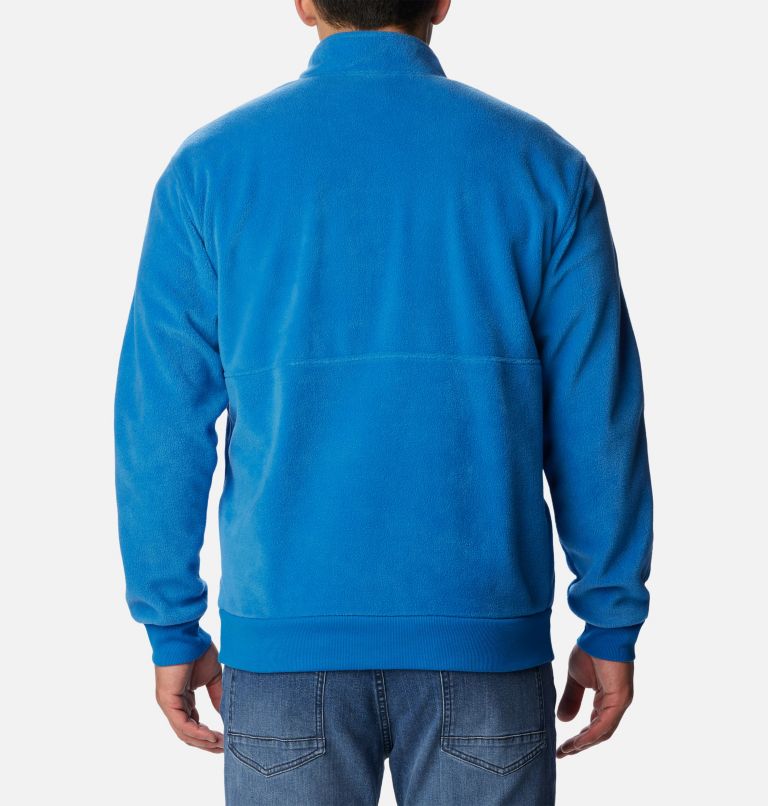Thumbnail: Men's Wintertrainer Fleece Pullover , Color: Bright Indigo, image 2