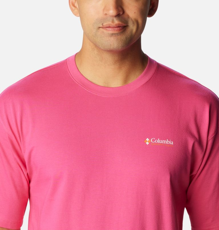 Thumbnail: Men's Wintertrainer Graphic T-Shirt, Color: Fuchsia Fizz, image 4