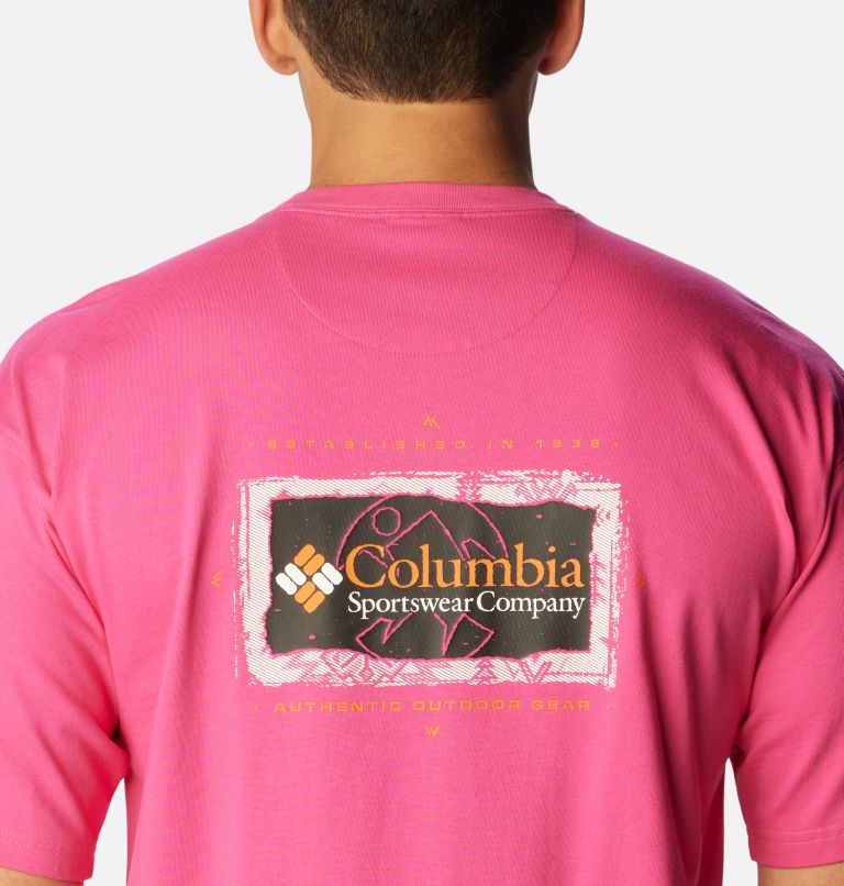 Thumbnail: Men's Wintertrainer Graphic T-Shirt, Color: Fuchsia Fizz, image 5