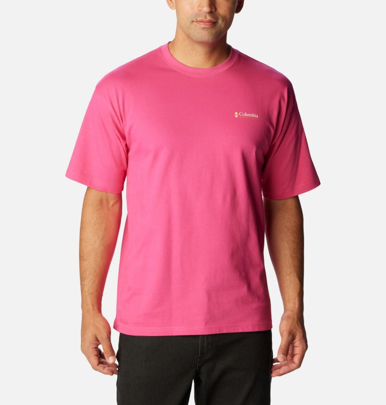 Thumbnail: Men's Wintertrainer Graphic T-Shirt, Color: Fuchsia Fizz, image 2