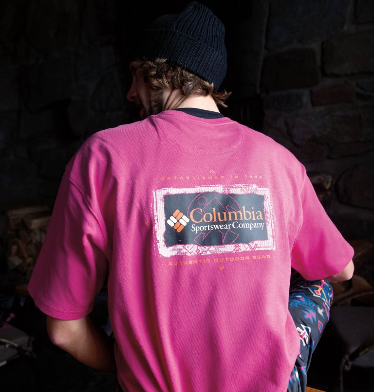Thumbnail: Men's Wintertrainer Graphic T-Shirt, Color: Fuchsia Fizz, image 7