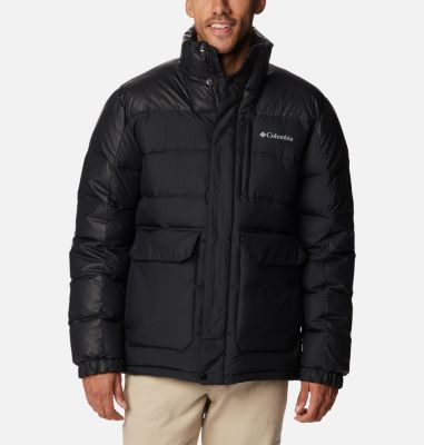 Columbia Plumas Titan Ridge Down Hooded Negro Hombre