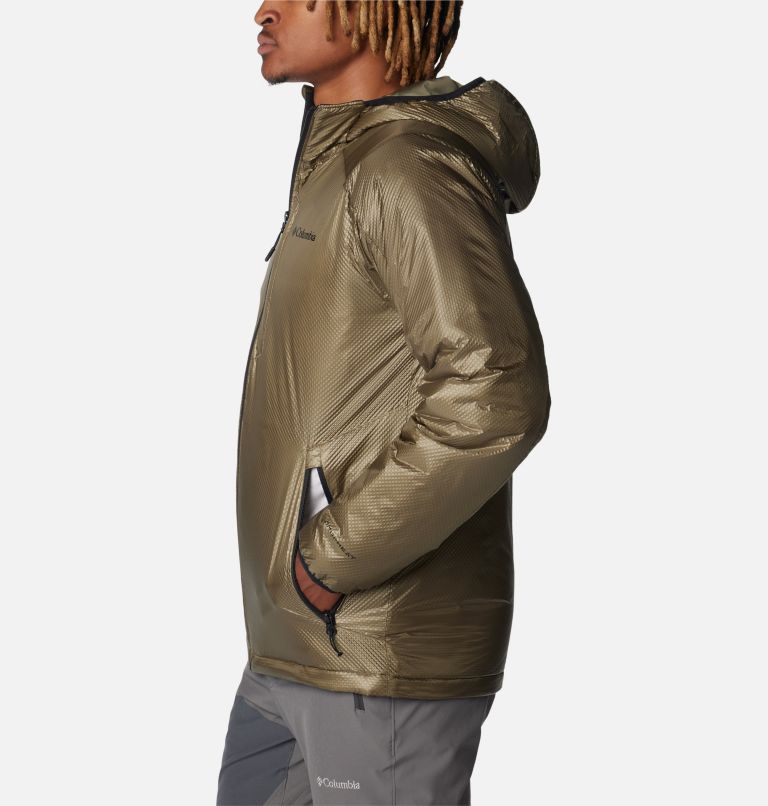 Men's Arch Rock Double Wall Elite Hooded Jacket, Color: Stone Green, image 3