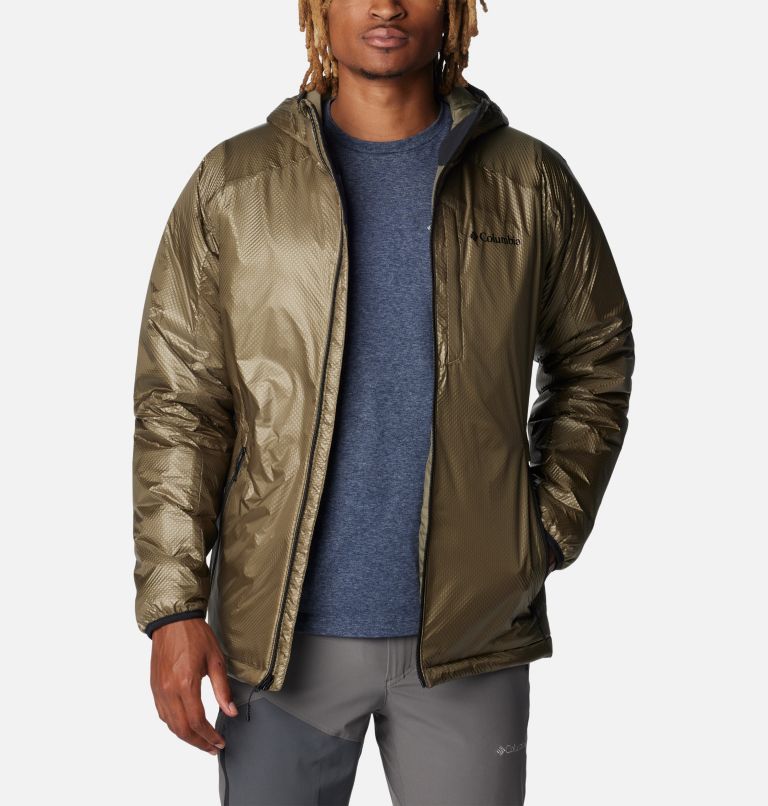 Thumbnail: Men's Arch Rock Double Wall Elite Hooded Jacket, Color: Stone Green, image 8