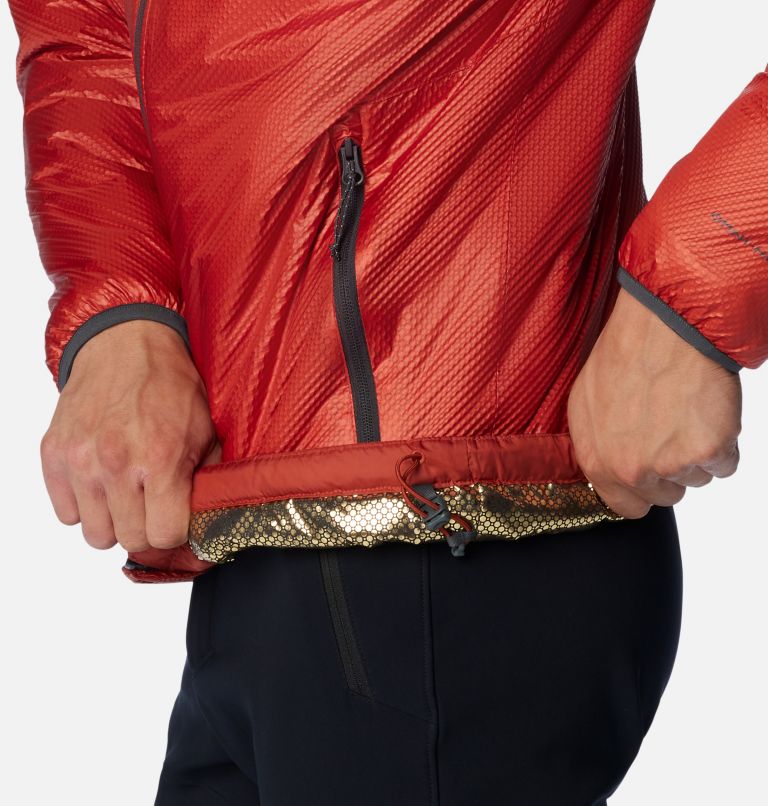 Men's Arch Rock Double Wall Elite Hooded Jacket, Color: Warp Red, image 7