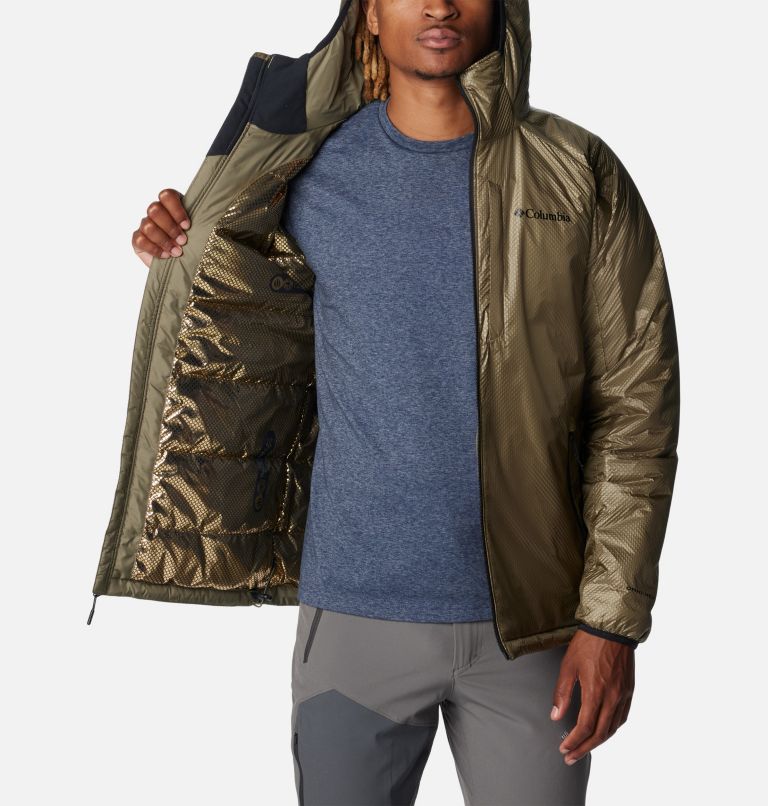 Thumbnail: Men's Arch Rock Double Wall Elite Hooded Insulated Jacket, Color: Stone Green, image 5