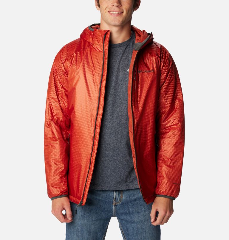 Men's Arch Rock Double Wall Elite Hooded Insulated Jacket, Color: Warp Red, image 8
