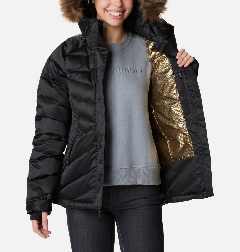 Women's Lay D Down III Jacket, Color: Black Matte, image 5