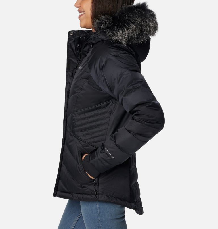 Hey mama water repellent 550 fill sale power down parka with faux fur trim