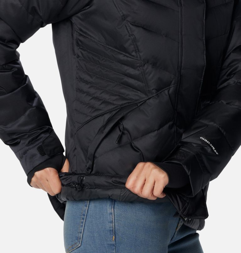 Women's Lay D Down III Jacket, Color: Black Liquified Sheen, image 9