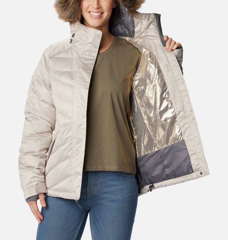 Women's Lay D Down III Jacket, Color: Dark Stone, image 5