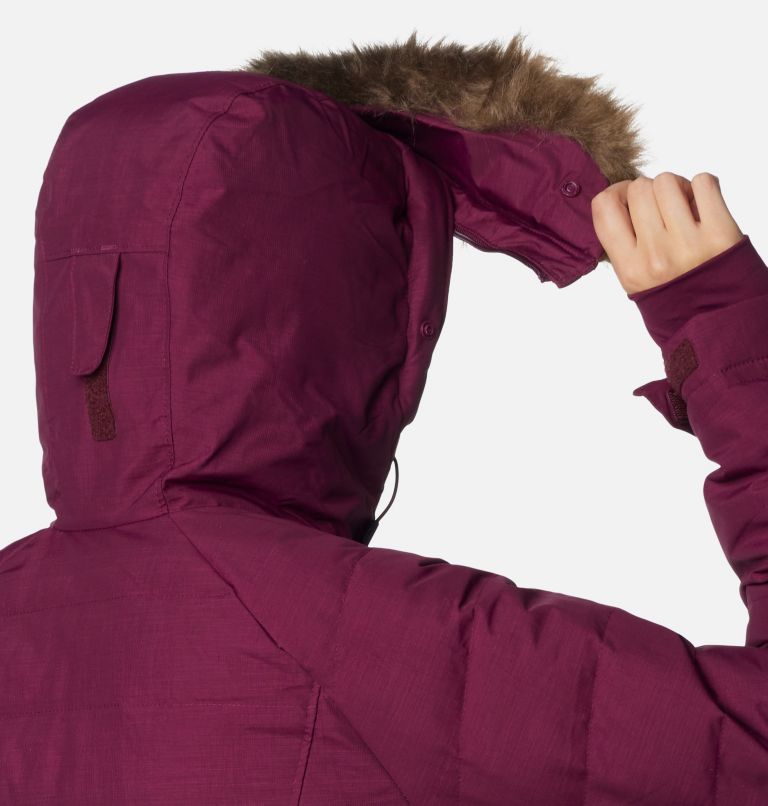 Women's Lay D Down III Jacket, Color: Marionberry Matte, image 6