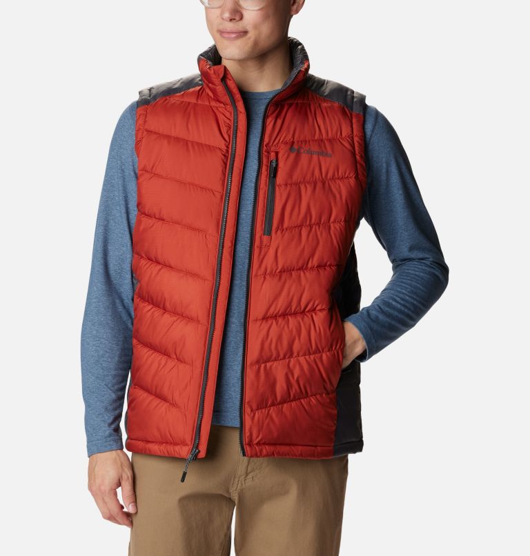 Men's Labyrinth Loop Vest, Color: Warp Red, Shark, image 8