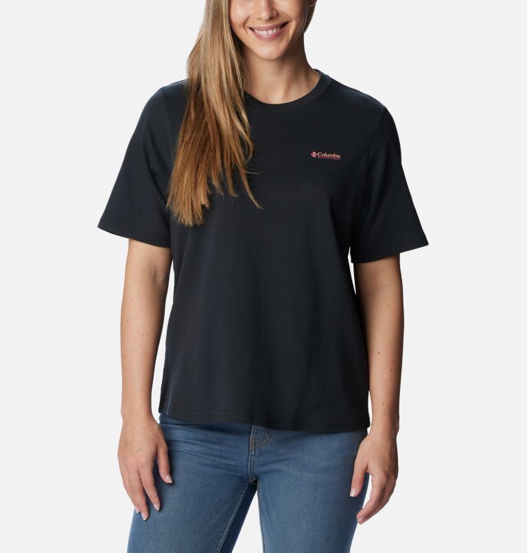 Thumbnail: T-shirt imprimé Wintertrainer pour femmes, Color: Black, image 2