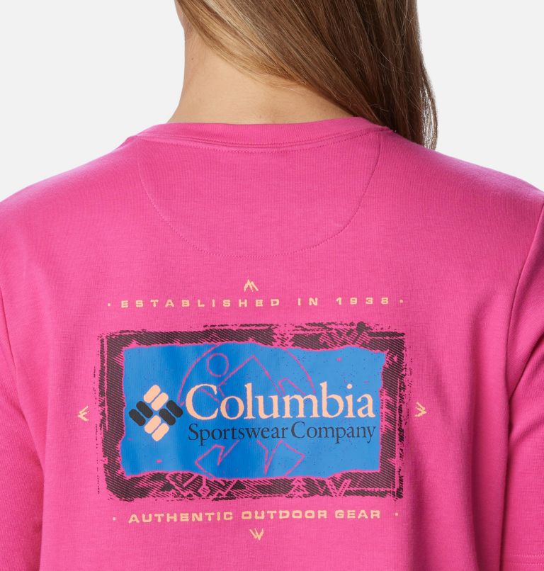 Thumbnail: Women's Wintertrainer Graphic T-Shirt, Color: Fuchsia Fizz, image 5