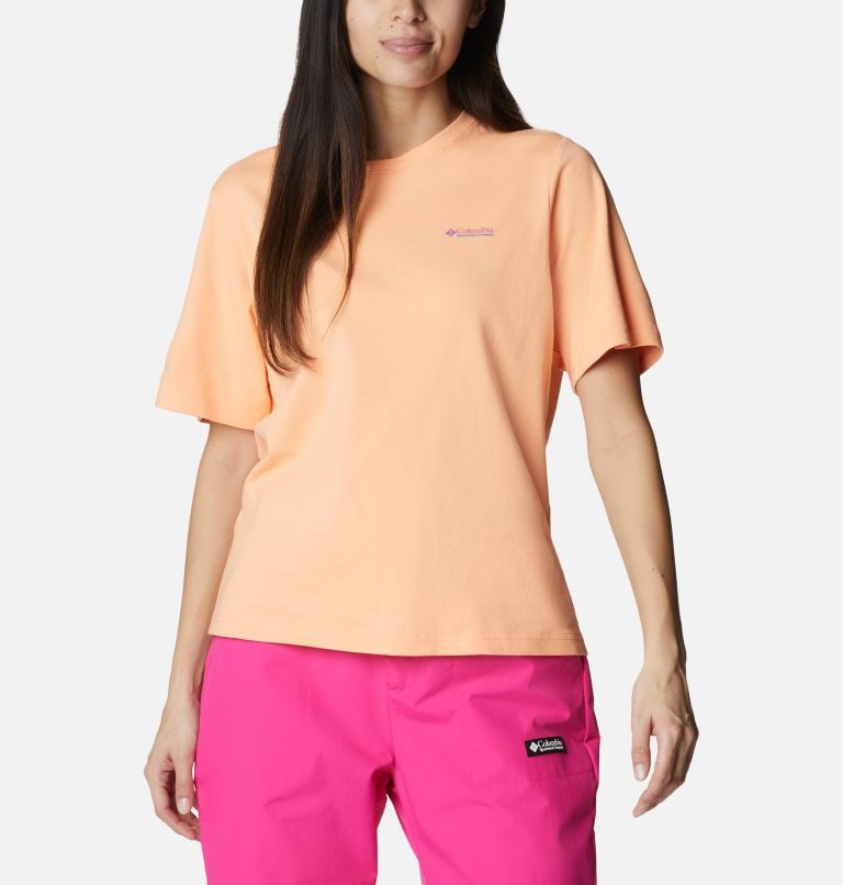 Thumbnail: Women's Wintertrainer Graphic T-Shirt, Color: Bright Nectar, image 2