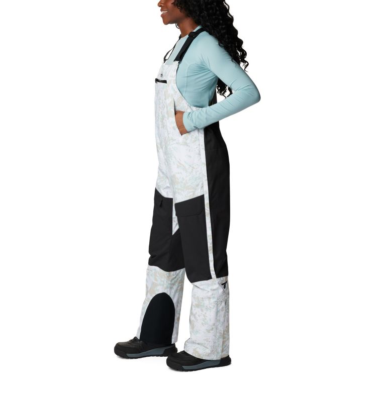Highland Summit Bib | 100 | XXL, Color: White Flurries Print, Black, image 3