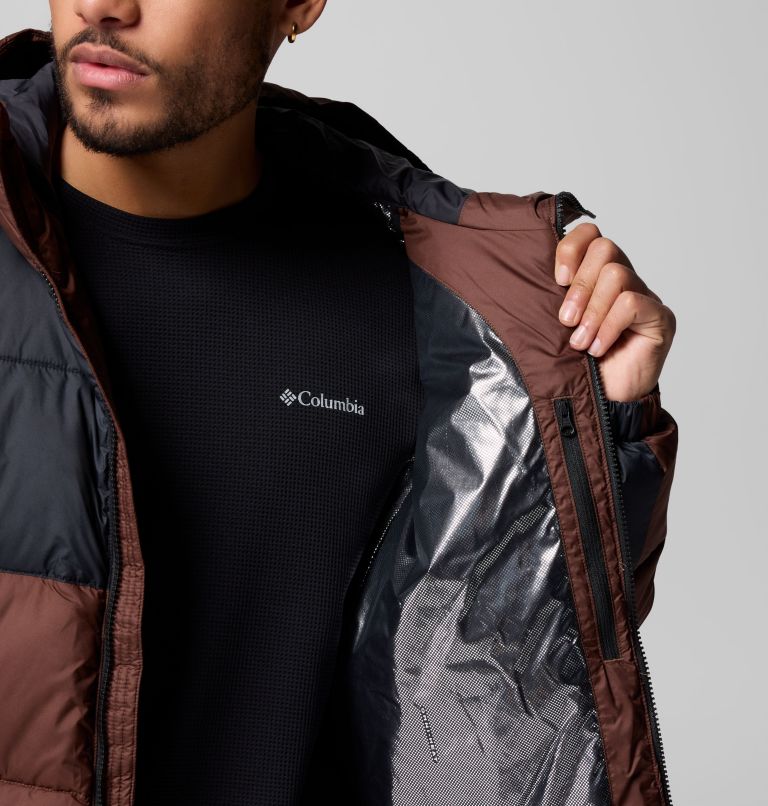 Men's Pike Lake II Hooded Jacket, Color: Tobacco, Black, image 7