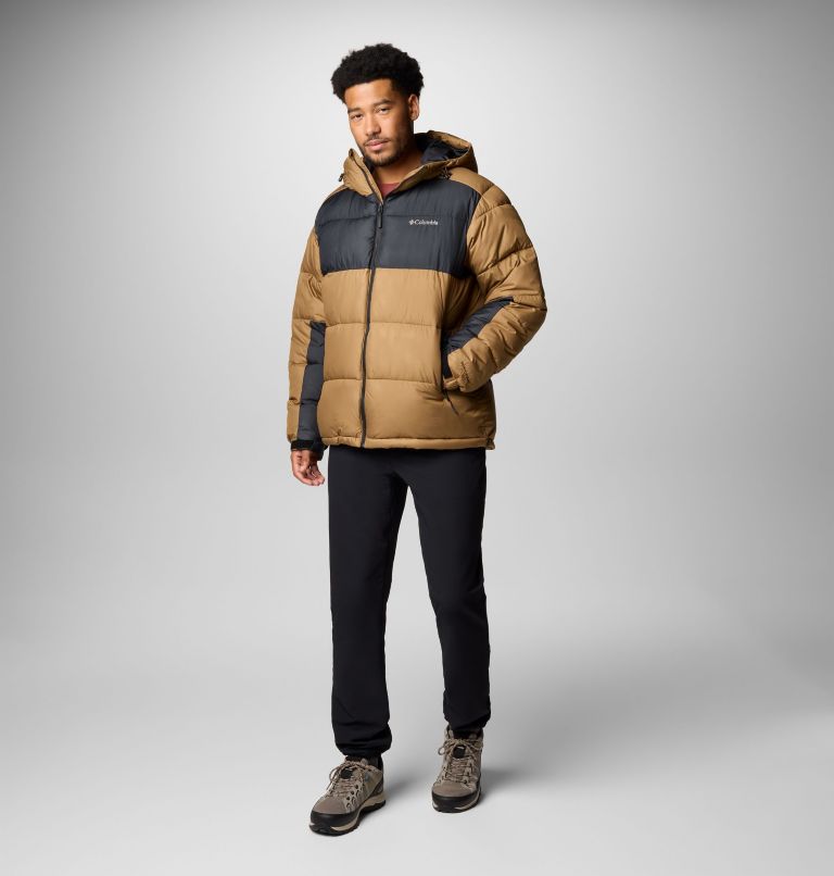 Men's Pike Lake II Hooded Puffer Jacket, Color: Delta, Black, image 3