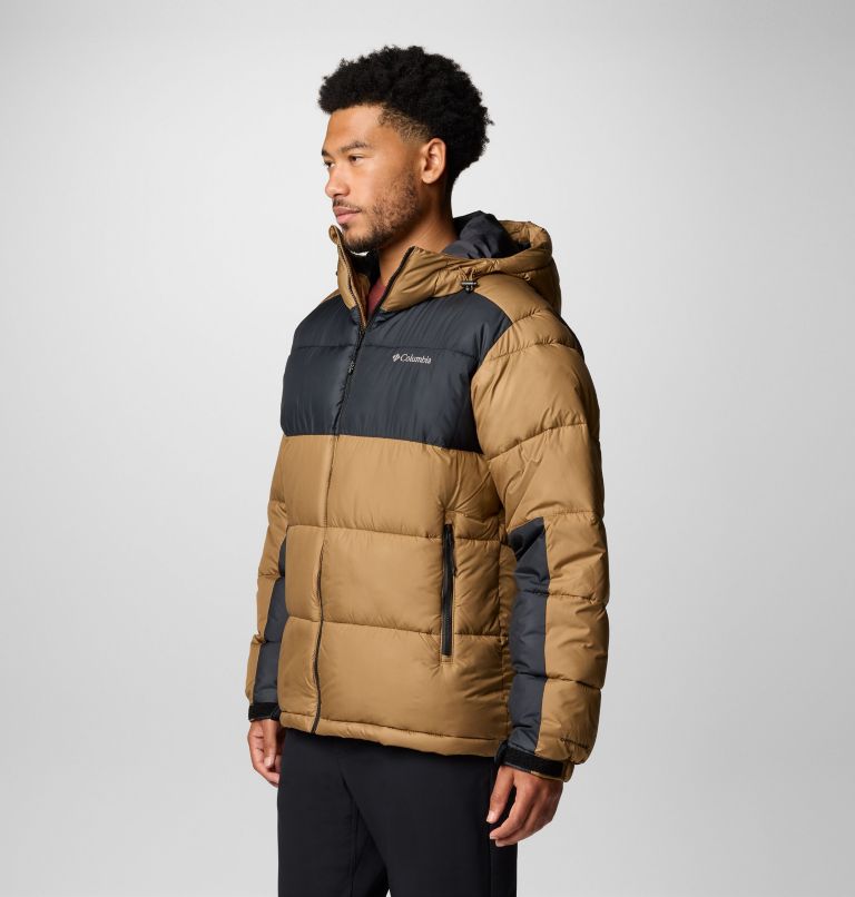 Men's Pike Lake II Hooded Puffer Jacket, Color: Delta, Black, image 4