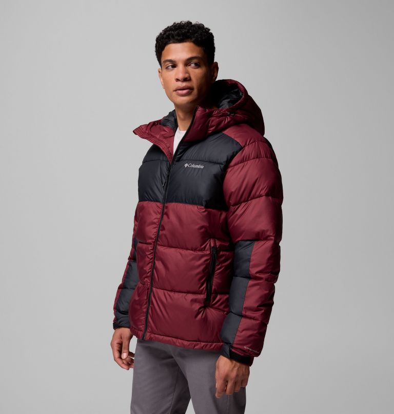 Men's Pike Lake II Hooded Jacket, Color: Rich Wine, Black, image 3