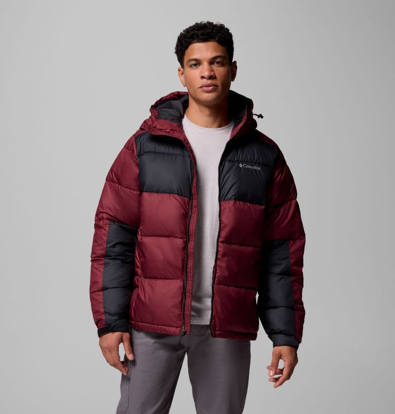 Men's Pike Lake II Hooded Jacket, Color: Rich Wine, Black, image 4