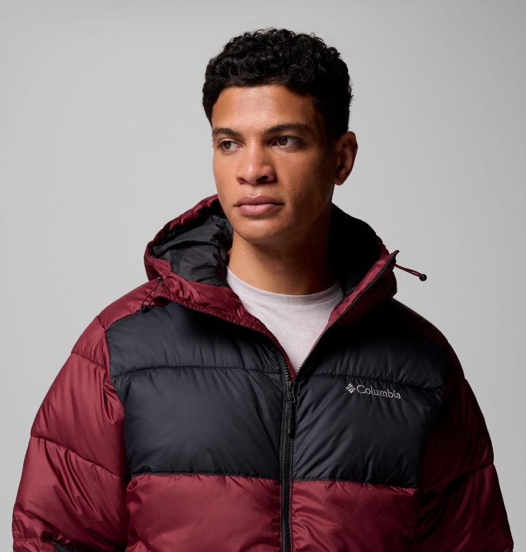 Men's Pike Lake II Hooded Jacket, Color: Rich Wine, Black, image 6