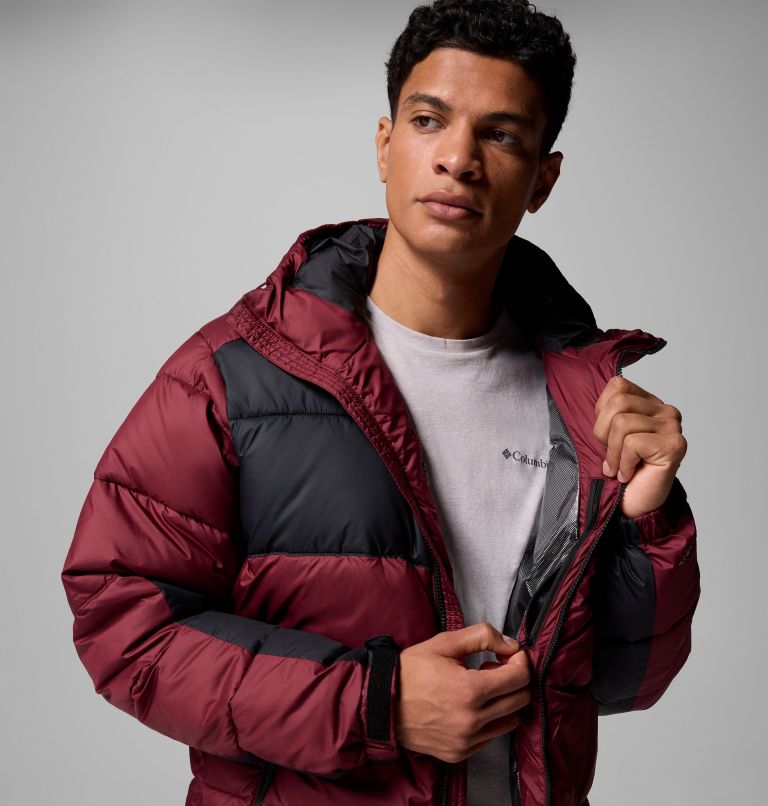 Men's Pike Lake II Hooded Jacket, Color: Rich Wine, Black, image 7