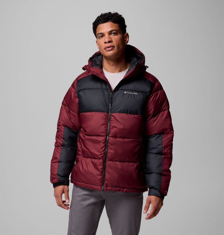 Men's Pike Lake II Hooded Jacket, Color: Rich Wine, Black, image 1