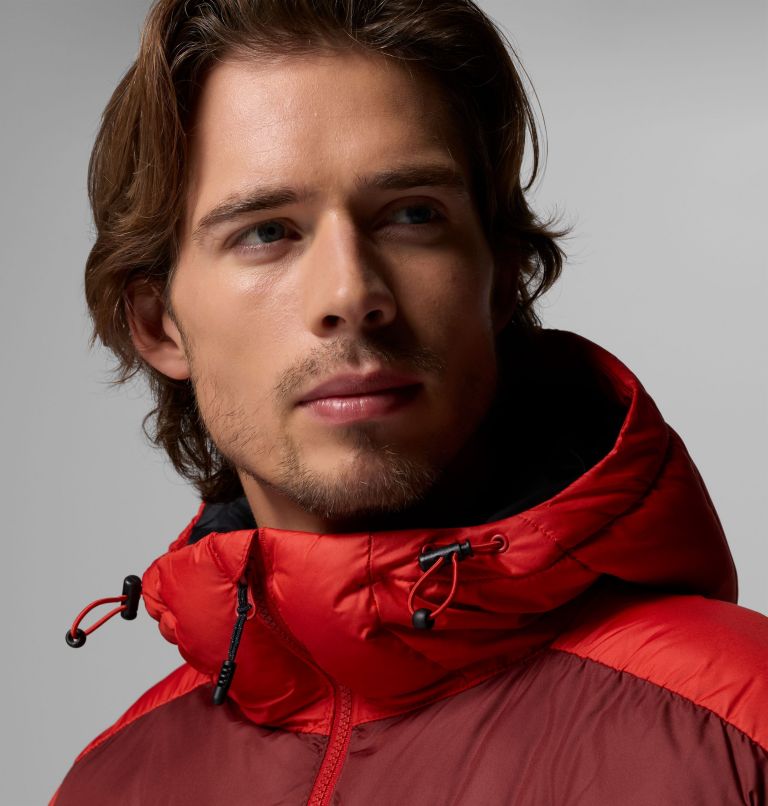 Men's Pike Lake II Hooded Puffer Jacket, Color: Sail Red, Spice, image 10