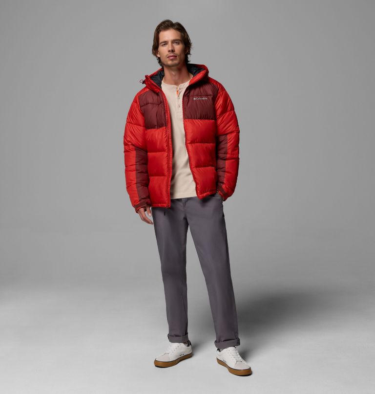 Men's Pike Lake II Hooded Puffer Jacket, Color: Sail Red, Spice, image 2