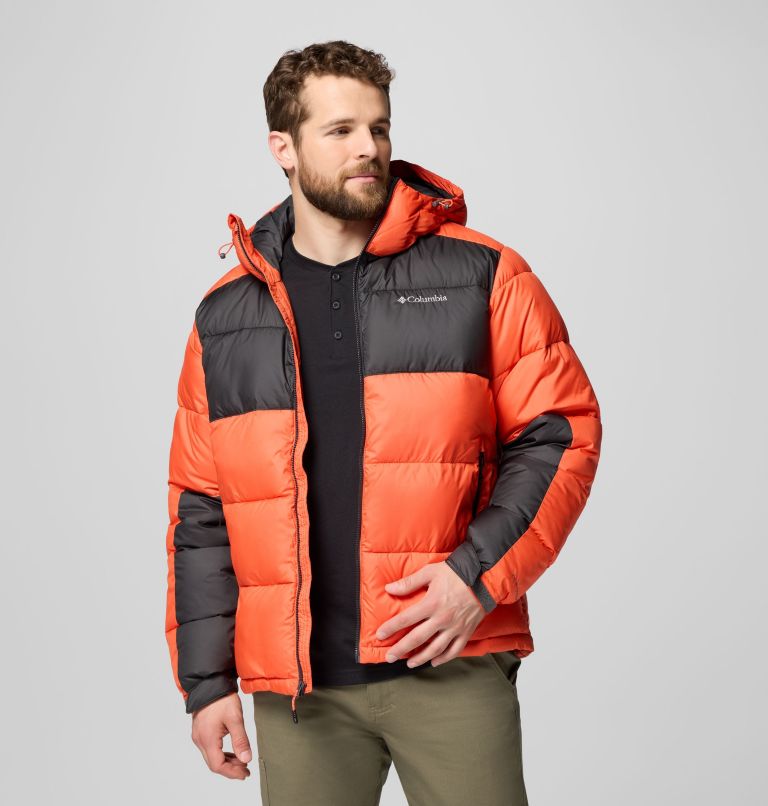 Men's Pike Lake II Hooded Jacket, Color: Zing, Shark, image 5