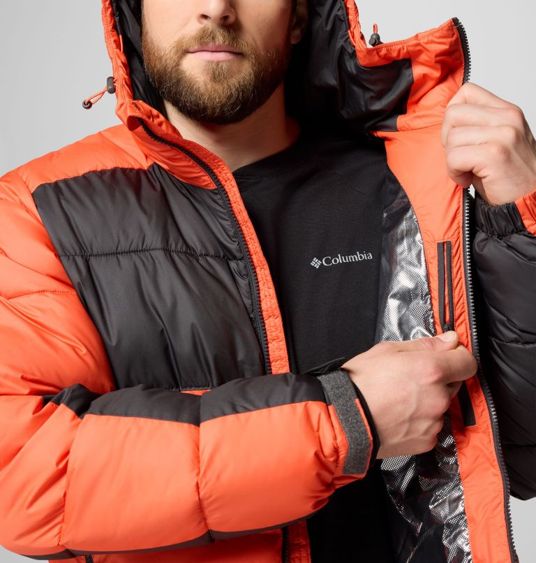 Men's Pike Lake II Hooded Jacket, Color: Zing, Shark, image 7