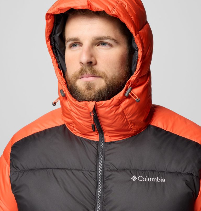 Men's Pike Lake II Hooded Jacket, Color: Zing, Shark, image 8