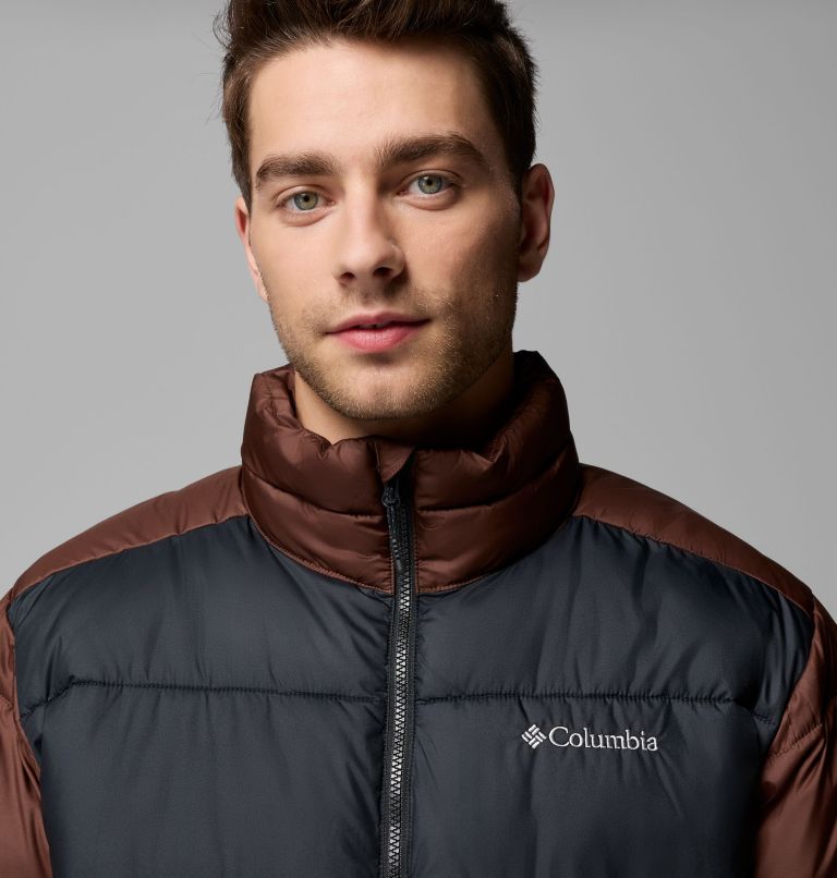 Men's Pike Lake II Puffer Jacket, Color: Tobacco, Black, image 8