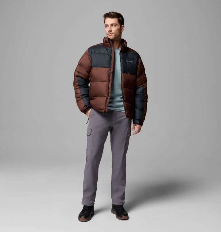 Men's Pike Lake II Puffer Jacket, Color: Tobacco, Black, image 2