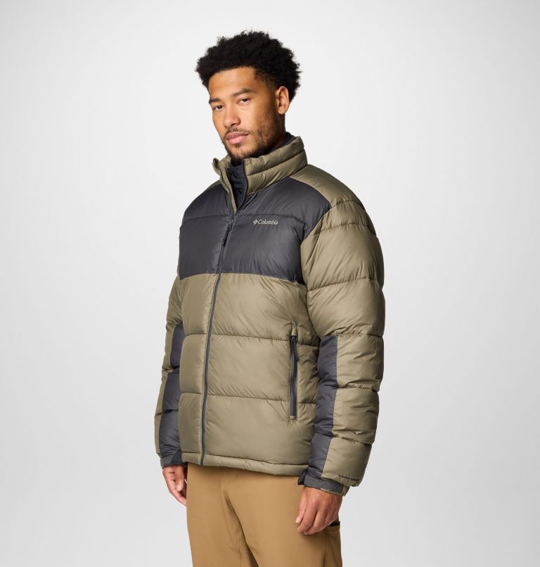 Men's Pike Lake II Puffer Jacket, Color: Stone Green, Shark, image 4