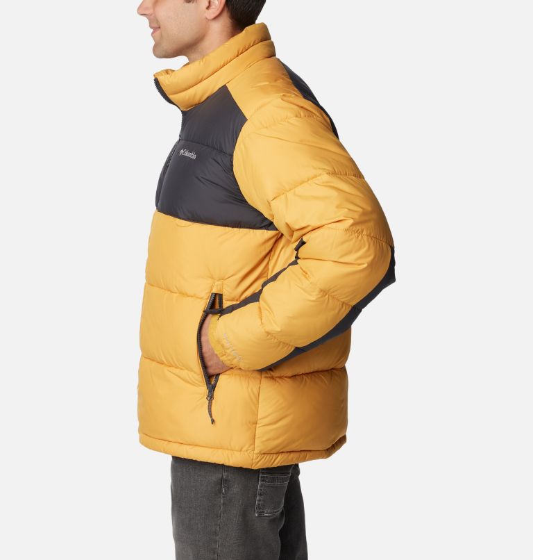 Men's Pike Lake II Puffer Jacket, Color: Raw Honey, Shark, image 3