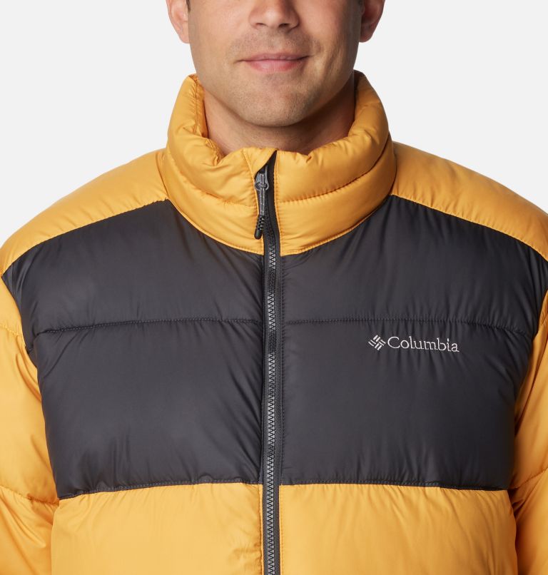 Men's Pike Lake II Puffer Jacket, Color: Raw Honey, Shark, image 4
