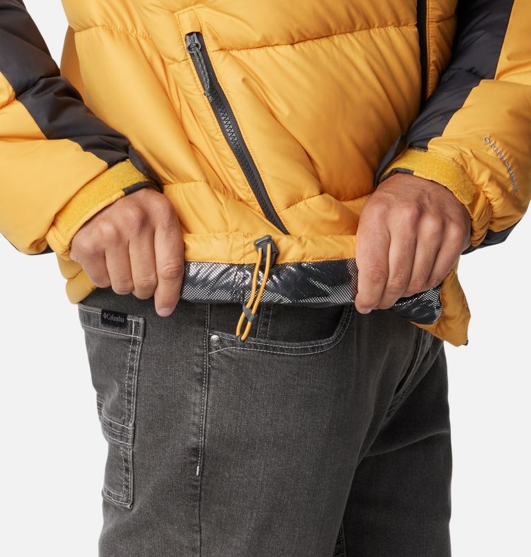 Men's Pike Lake II Puffer Jacket, Color: Raw Honey, Shark, image 7