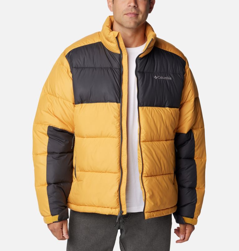 Men's Pike Lake II Puffer Jacket, Color: Raw Honey, Shark, image 8