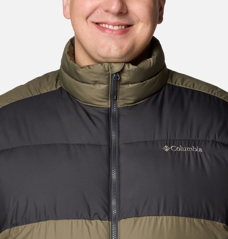 Men's Pike Lake II Puffer Jacket - Extended Size, Color: Stone Green, Shark, image 4