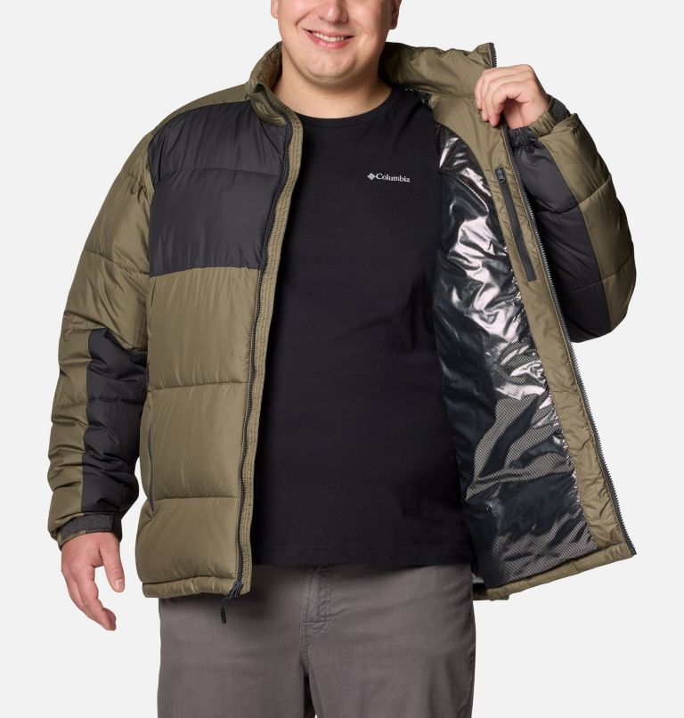 Men's Pike Lake II Puffer Jacket - Extended Size, Color: Stone Green, Shark, image 5
