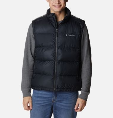 Columbia M Powder Pass Vest dark mountain, Collegiate Navy, doudoune sans  manches homme