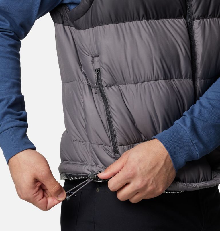 Men's Pike Lake II Puffer Vest, Color: City Grey, Shark, image 7