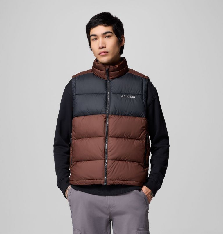 Men's Pike Lake II Vest, Color: Tobacco, Black, image 1
