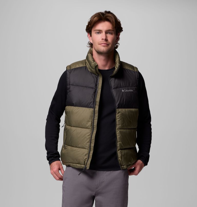 Men's Pike Lake II Vest, Color: Stone Green, Shark, image 5